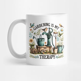 Gardening is my therapy Mug